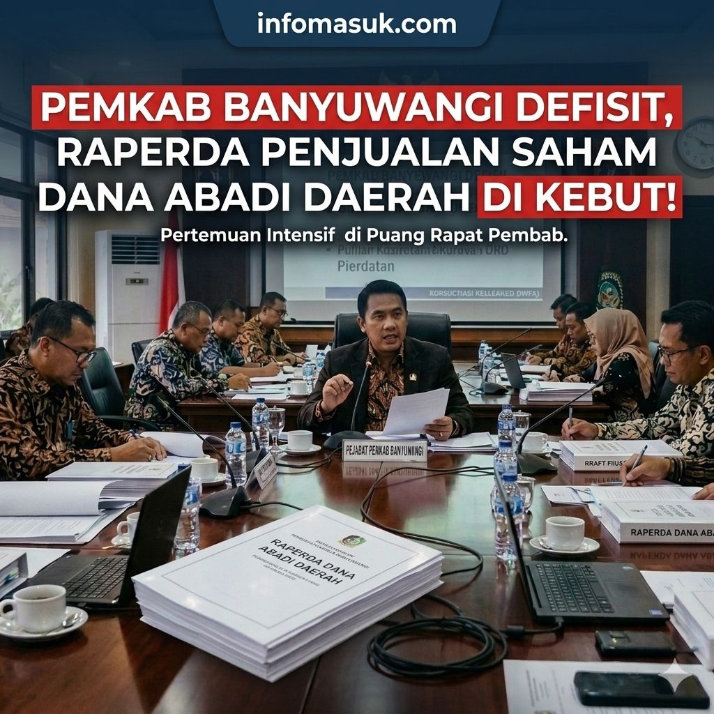 PAD HANYA Rp 800 MILIAR DARI TOTAL PROYEKSI Rp 2,90 TRILIUN. PEMKAB KEBUT RAPERDA PENJUALAN SISA SAHAM DANA ABADI DAERAH