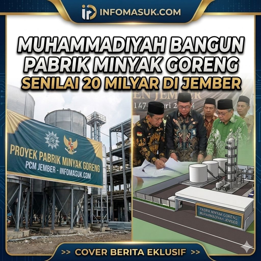 MUHAMMADIYAH JEMBER SIAPKAN PABRIK MINYAK GORENG Rp20 MILIAR DI PAKUSARI, USUNG MEREK MI-KITA