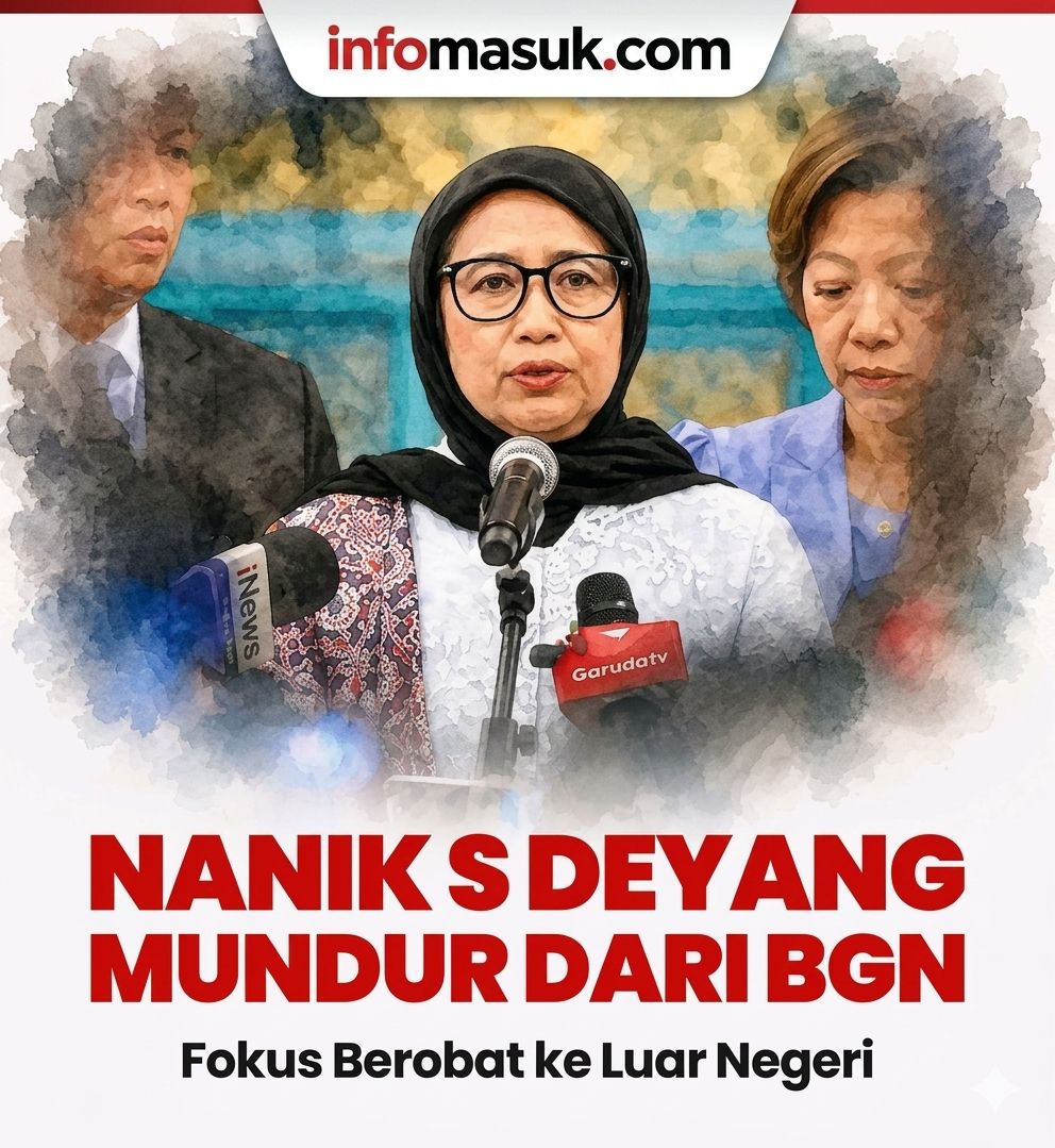 KEPALA BGN NANIK SUDARWATI DENYANG AJUKAN MUNDUR, ALAMI GANGGUAN JANTUNG DAN AKAN BEROBAT KE LUAR NEGERI