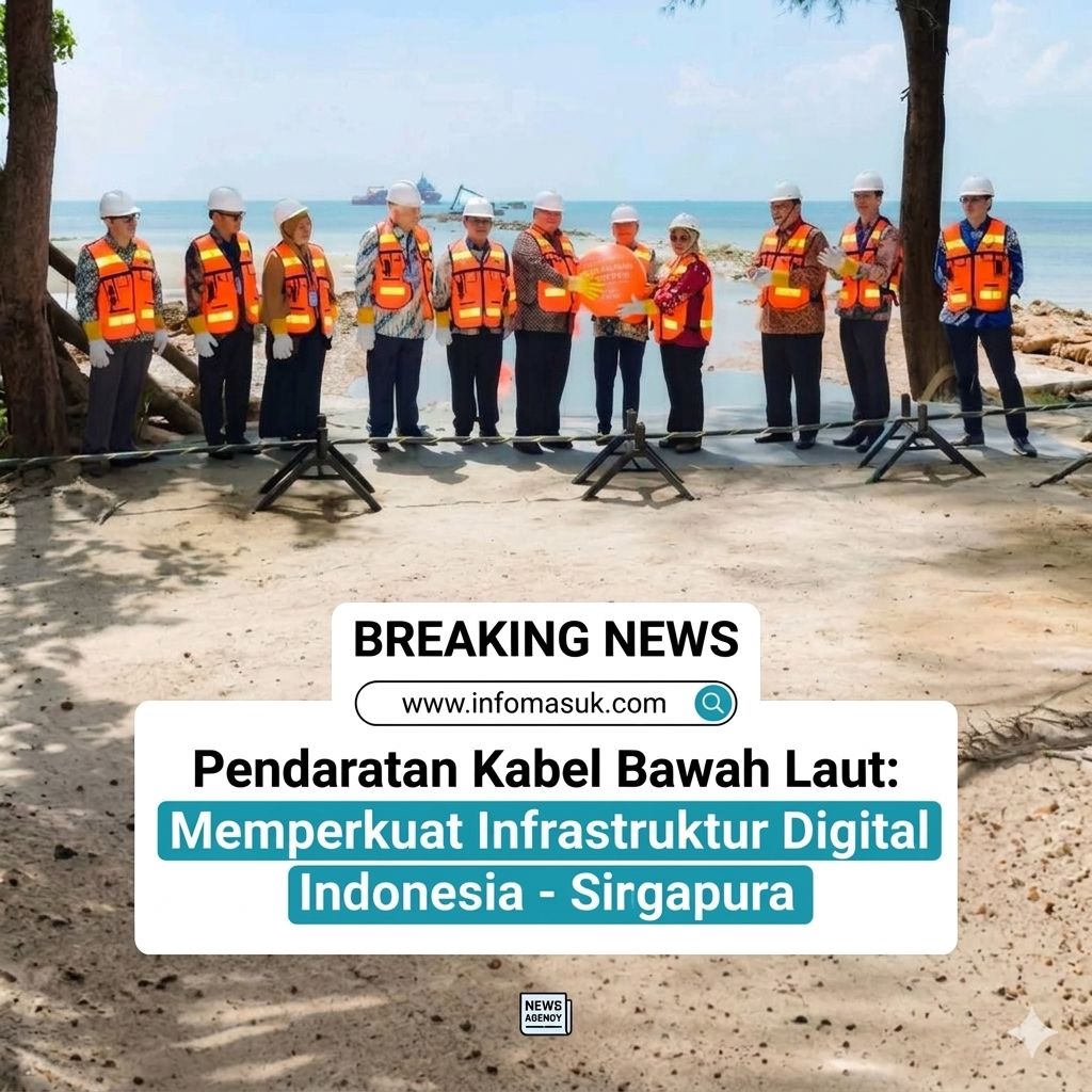 INDONESIA PASANG “KABEL EKSPRES” LANGSUNG KE SINGAPURA 50 KM KABEL BAWAH LAUT INI KUNCI INDONESIA KEJAR ERA AI DAN DATA CENTER