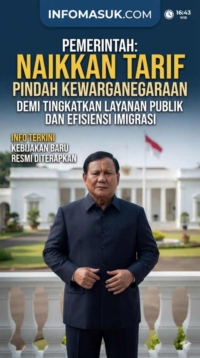 Pemerintah Naikkan Tarif Pelepasan Status WNI demi Tingkatkan Layanan