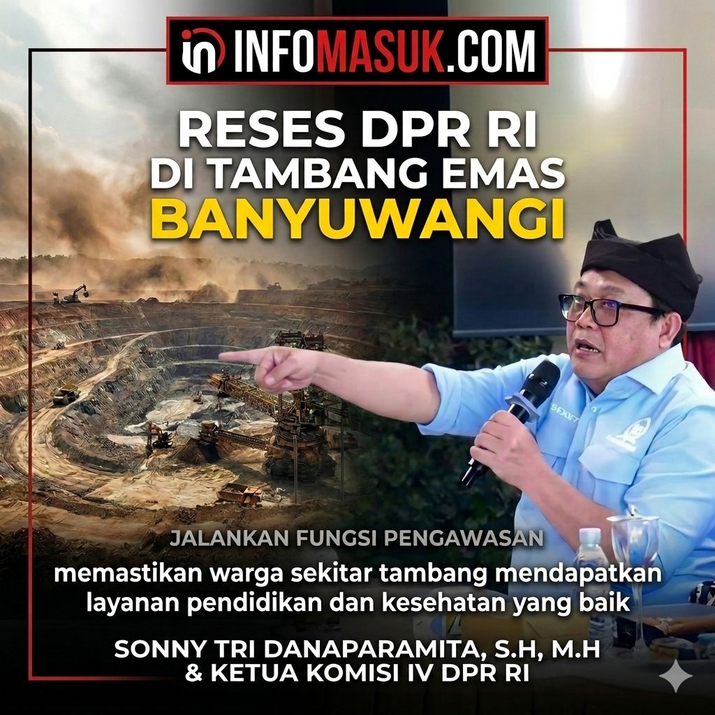 SONNY TRI DANAPARAMITA,S.H,M.H RESES DI SEKITAR TAMBANG EMAS TUMPANG PITU BERSAMA KETUA KOMISI IV DPR RI SERAP ASPIRASI