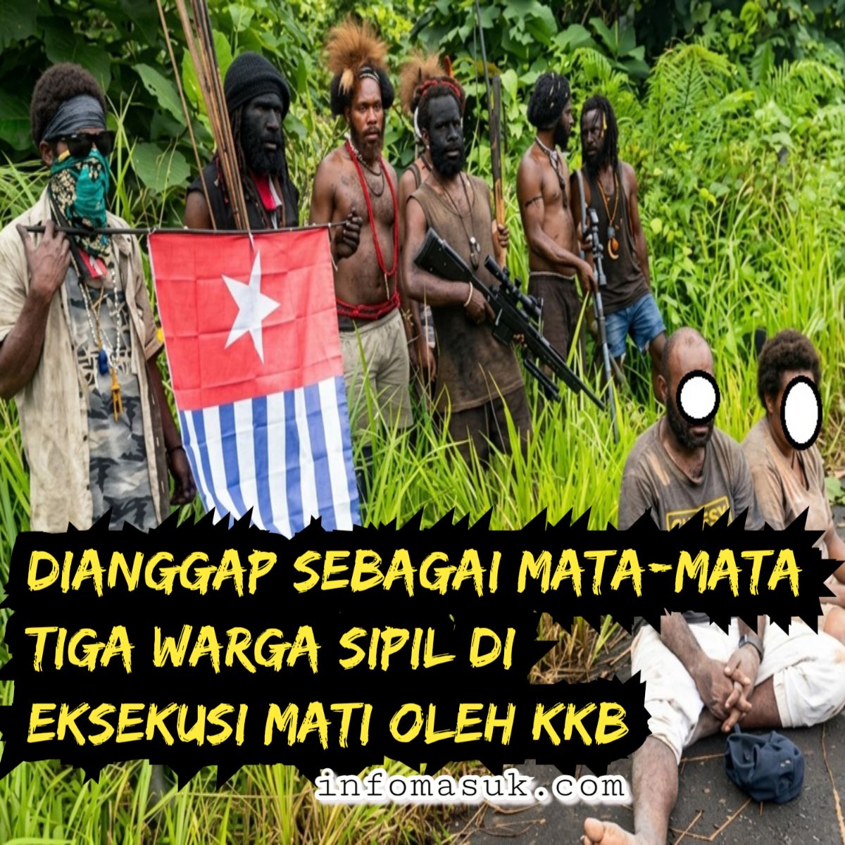 DIANGGAP SEBAGAI MATA-MATA, TIGA WARGA SIPIL DI EKSEKUSI MATI OLEH KKB