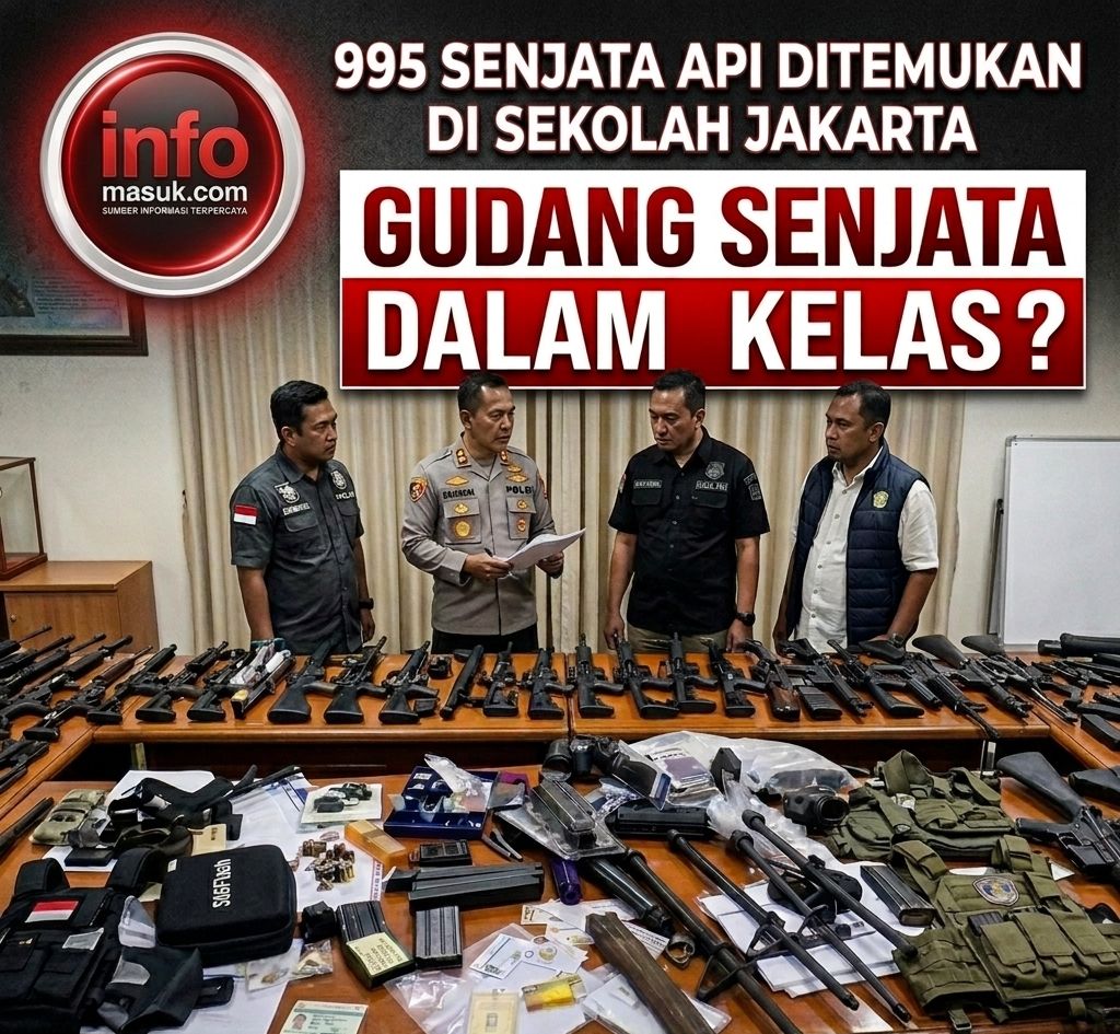 995 SENJATA DITEMUKAN DI SEKOLAH JAKARTA