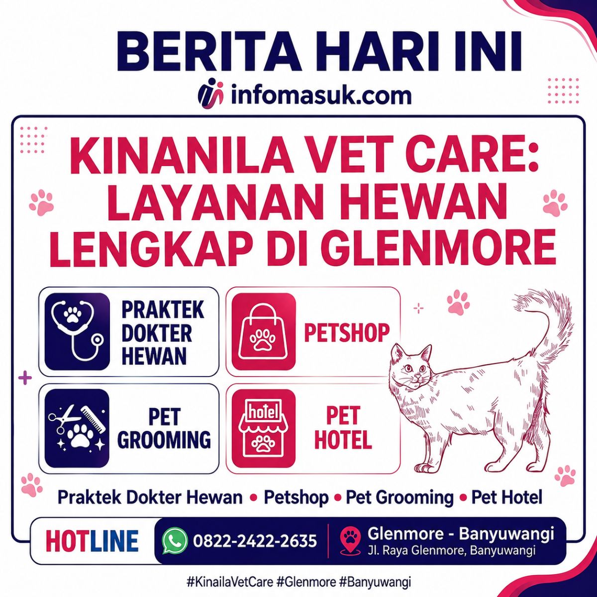 KINANILA VET CARE RAYAKAN HUT RI KE 81 TAHUN BUKA CABANG BARU